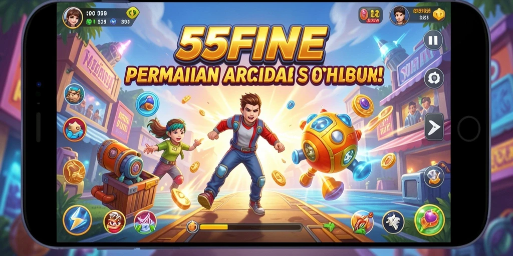Tampilan gameplay 55FIVE yang seru dan penuh tantangan.