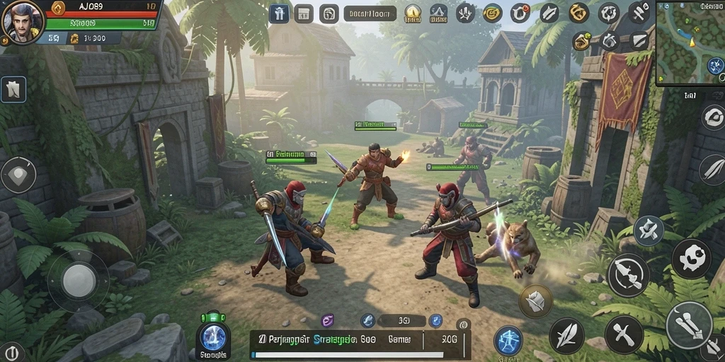 Tampilan gameplay beraksi di AJO89 dengan strategi seru.
