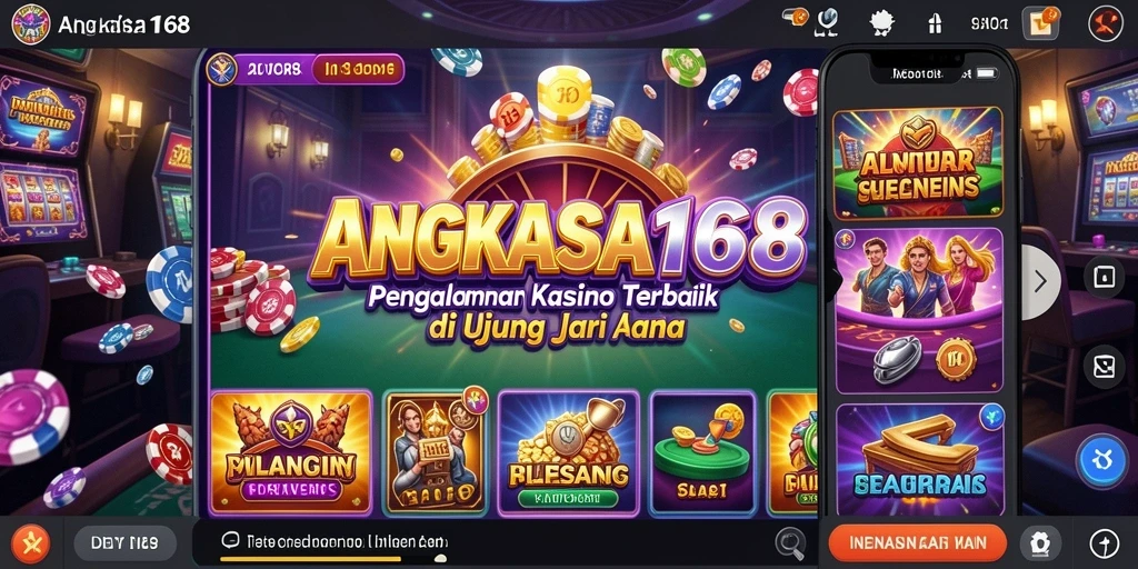 Tampilan grafis menarik dari permainan Kasino di ANGKASA168.