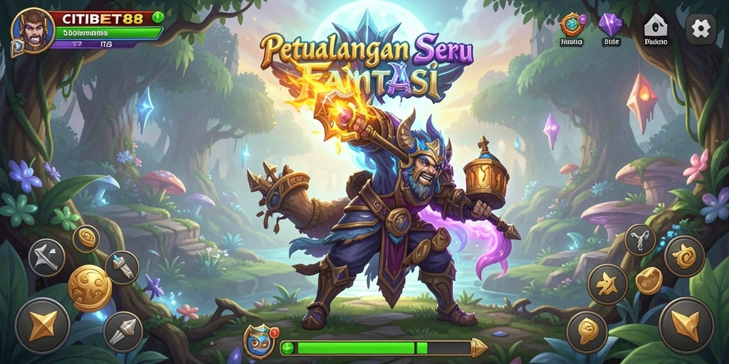 Tampilan gameplay CITIBET88 yang menarik dalam dunia petualangan.