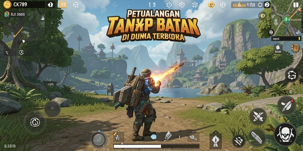 Gameplay seru di dunia terbuka CK789 penuh petualangan.