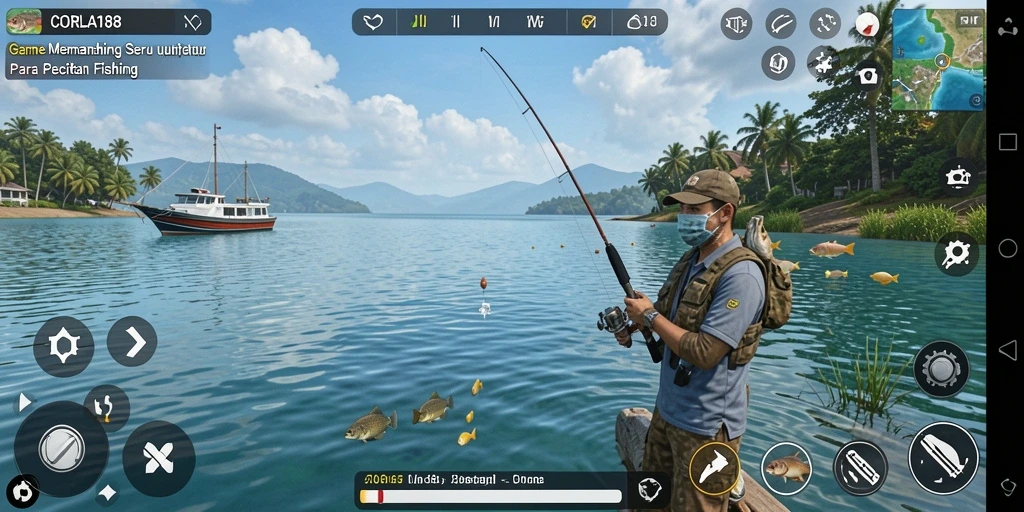 Gameplay menarik CORLA188 saat memancing di laut.
