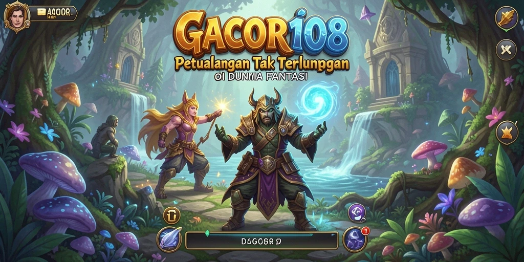 Tampilan gameplay seru GACOR108 yang penuh petualangan.
