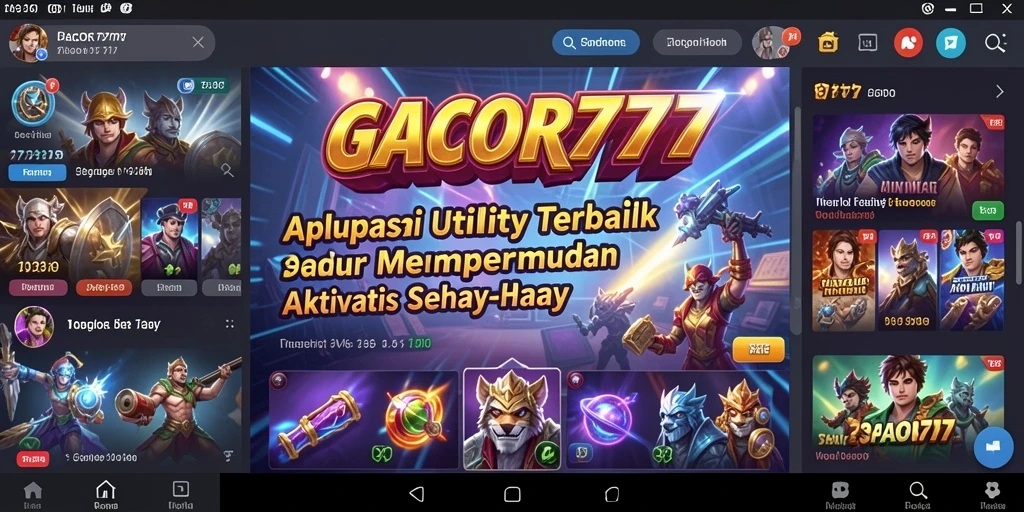 Tampilan antarmuka GACOR777 yang sederhana dan menarik.