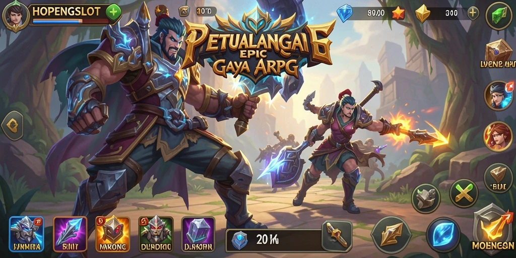 Tampilan gameplay seru di HOPENGSLOT dengan karakter beraksi.