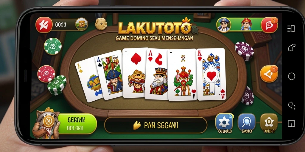 Tampilan gameplay seru dari aplikasi LAKUTOTO yang menggugah semangat bermain.