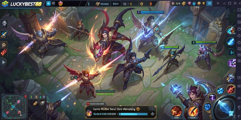 Tampilan gameplay mendebarkan dalam LUCKYBEST88 yang penuh aksi.