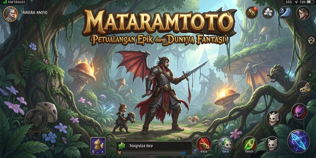 Screenshot gameplay <strong>MATARAMTOTO</strong> menampilkan aksi seru dalam pertempuran RPG.