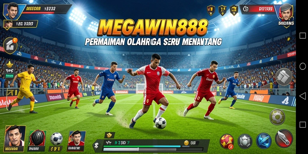 Tampilan seru dari gameplay olahraga MEGAWIN888.