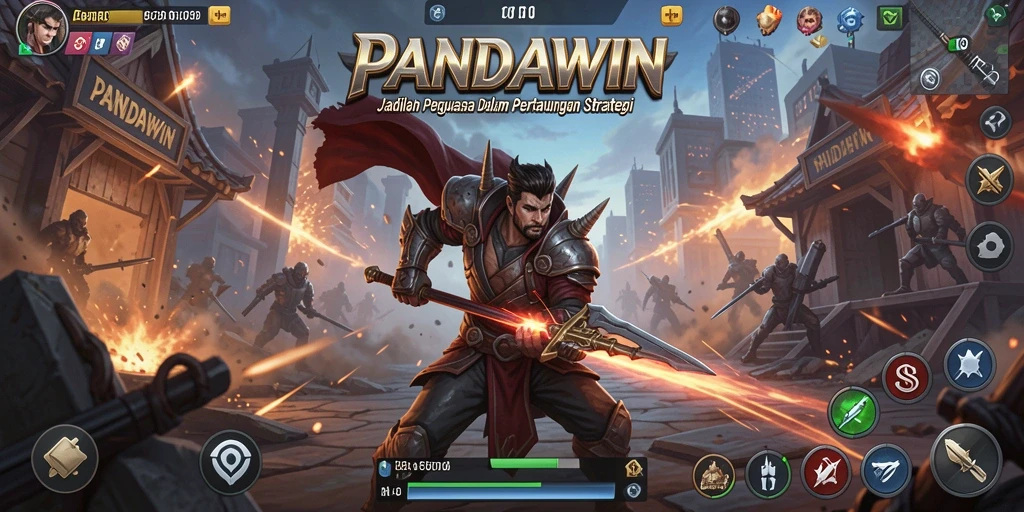 Tampilan gameplay dari game strategi yang mendebarkan.