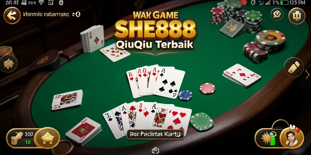 Tampilan gameplay QiuQiu yang seru dan menarik di SHE888.