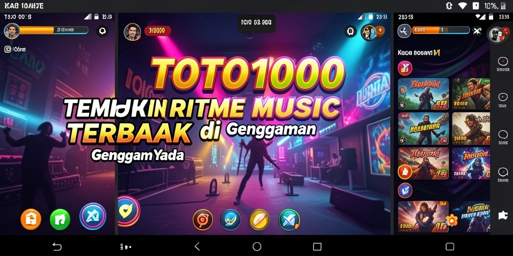 Screenshot utama TOTO1000 menunjukkan gameplay seru dan interaktif.