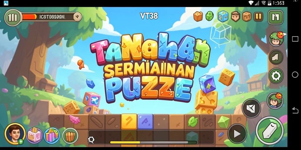 Tampilan menarik dari gameplay VT38 yang penuh teka-teki.