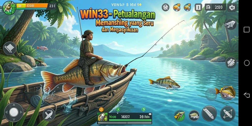 Menampilkan saat-saat seru menangkap ikan di <strong>WIN33</strong>.